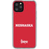 University of Nebraska Red iPhone 11 Pro Clear Case