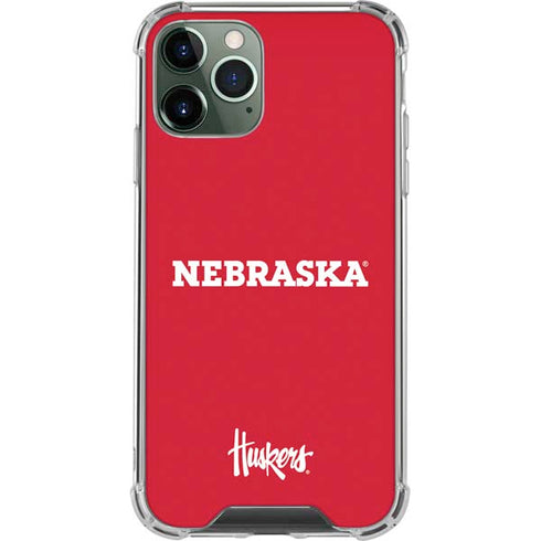 University of Nebraska Red iPhone 11 Pro Max Clear Case