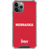 University of Nebraska Red iPhone 11 Pro Max Clear Case