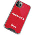 University of Nebraska Red iPhone 11 Pro Max Clear Case