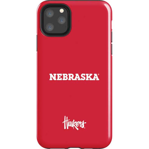 University of Nebraska Red iPhone 11 Pro Max Impact Case