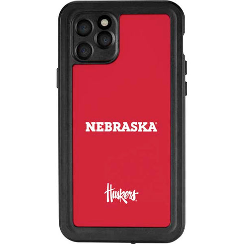 University of Nebraska Red iPhone 11 Pro Waterproof Case