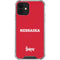 University of Nebraska Red iPhone 12 Clear Case
