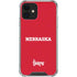University of Nebraska Red iPhone 12 Clear Case