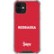 University of Nebraska Red iPhone 12 Mini Clear Case