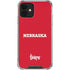 University of Nebraska Red iPhone 12 Mini Clear Case