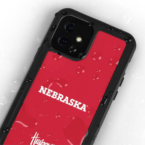 University of Nebraska Red iPhone 12 Mini Waterproof Case
