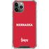 University of Nebraska Red iPhone 12 Pro Clear Case