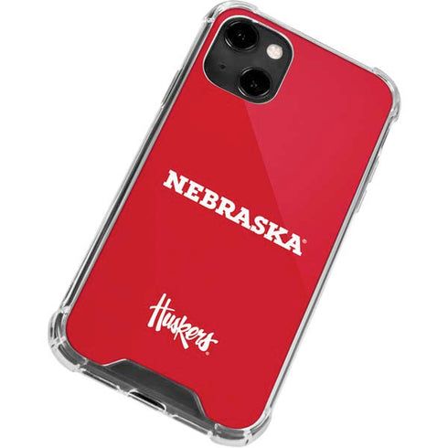 University of Nebraska Red iPhone 14 Clear Case