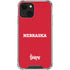 University of Nebraska Red iPhone 14 Plus Clear Case