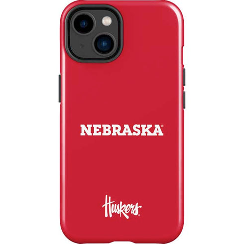 University of Nebraska Red iPhone 15 Plus Impact Case
