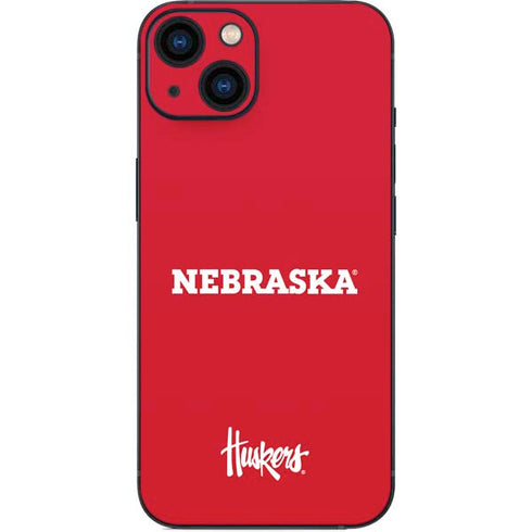 University of Nebraska Red iPhone 15 Plus Skin