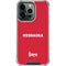 University of Nebraska Red iPhone 15 Pro Clear Case