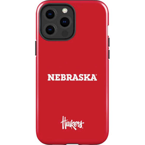 University of Nebraska Red iPhone 15 Pro Max Impact Case
