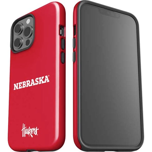 University of Nebraska Red iPhone 15 Pro Max Impact Case