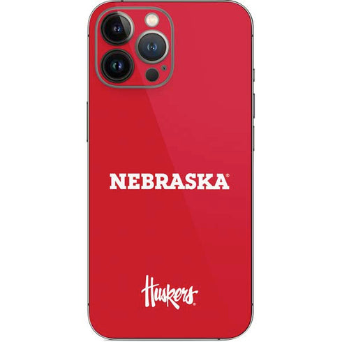 University of Nebraska Red iPhone 14 Pro Max Skin