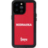 University of Nebraska Red iPhone 14 Pro Max Waterproof Case