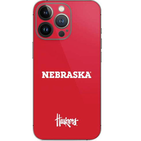 University of Nebraska Red iPhone 14 Pro Skin