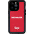 University of Nebraska Red iPhone 14 Pro Waterproof Case