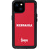 University of Nebraska Red iPhone 15 Plus Waterproof Case