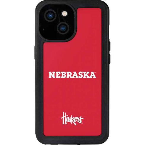 University of Nebraska Red iPhone 15 Waterproof Case
