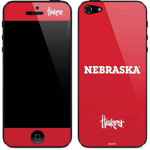 University of Nebraska Red iPhone 5/5s/5SE Skin