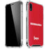 University of Nebraska Red iPhone XR Clear Case