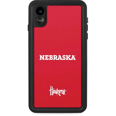 University of Nebraska Red iPhone XR Waterproof Case