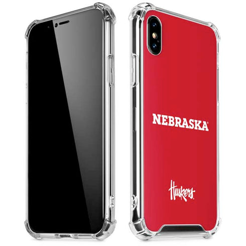 University of Nebraska Red iPhone XS Max Clear Case
