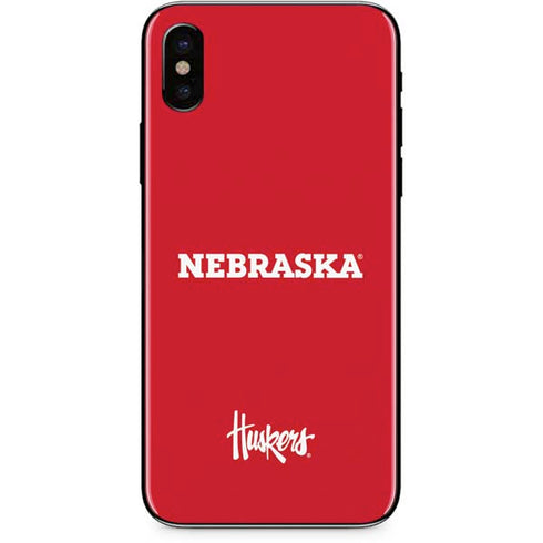 University of Nebraska Red iPhone XS Skin