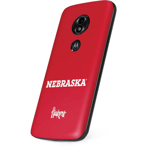 University of Nebraska Red Moto E5 Play Skin
