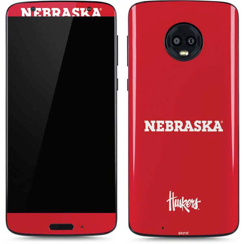 University of Nebraska Red Moto G6 Skin