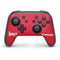 University of Nebraska Red Nintendo Switch Pro Controller Skin