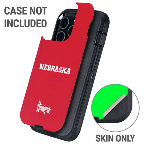 University of Nebraska Red Otterbox Defender iPhone Skin