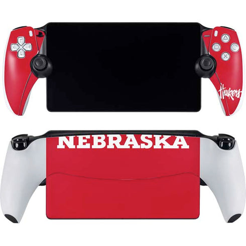 University of Nebraska Red PlayStation Portal Remote Player Skin