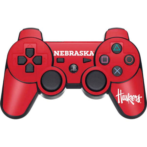 University of Nebraska Red PS3 Dual Shock wireless controller Skin
