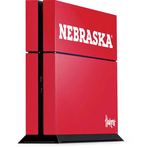 University of Nebraska Red PS4 Console Skin