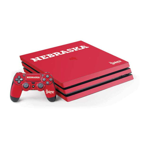 University of Nebraska Red PS4 Pro Bundle Skin