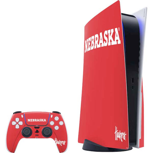 University of Nebraska Red PS5 Bundle Skin