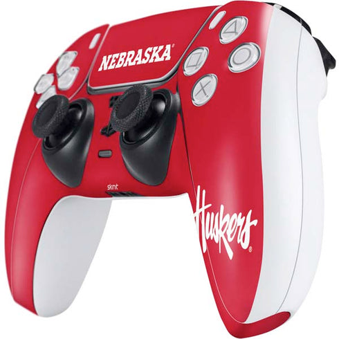 University of Nebraska Red PS5 Controller Skin