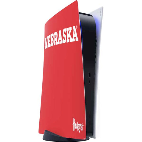 University of Nebraska Red PS5 Digital Edition Console Skin