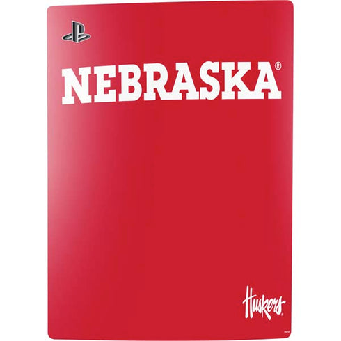 University of Nebraska Red PS5 Digital Edition Console Skin