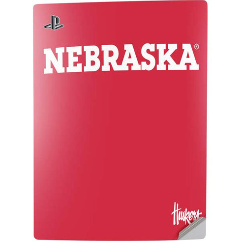 University of Nebraska Red PS5 Digital Edition Console Skin