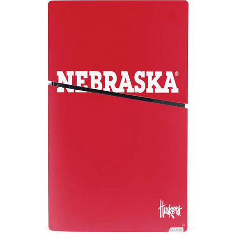 University of Nebraska Red PS5 Slim Digital Edition Bundle Skin