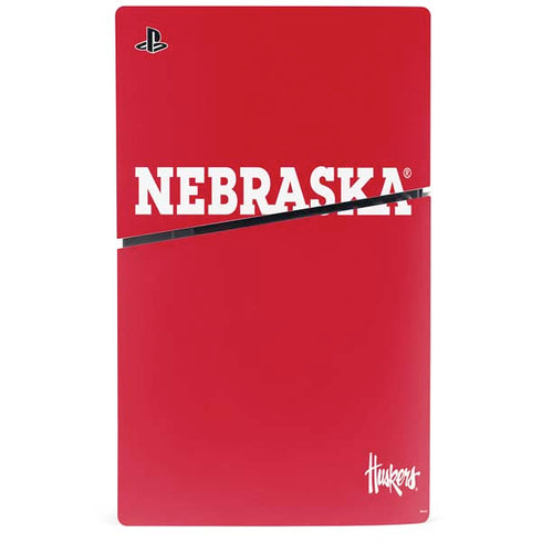 University of Nebraska Red PS5 Slim Digital Edition Console Skin