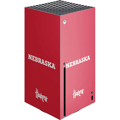 University of Nebraska Red Xbox Series X Console Skin