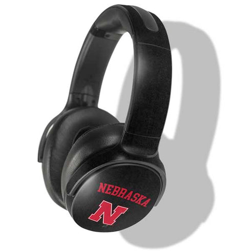 University of Nebraska Collegiate Text Black Skullcandy Venue Skin