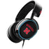 University of Nebraska Collegiate Text Black SteelSeries Arctis 3 Skin