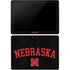 University of Nebraska Collegiate Text Black Surface Go Skin