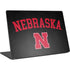 University of Nebraska Collegiate Text Black Surface Laptop 4 15in Skin